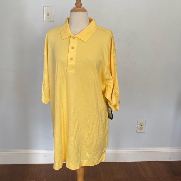 Cutter &‎ Buck CB DryTec Championship Polo XL/TG Yellow Golf Infiniti Dealership - Picture 1 of 9